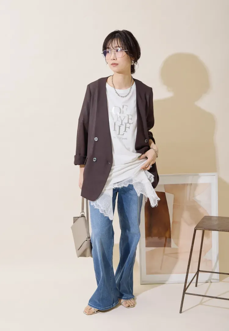 汗染み防止バックスリットロゴＴ