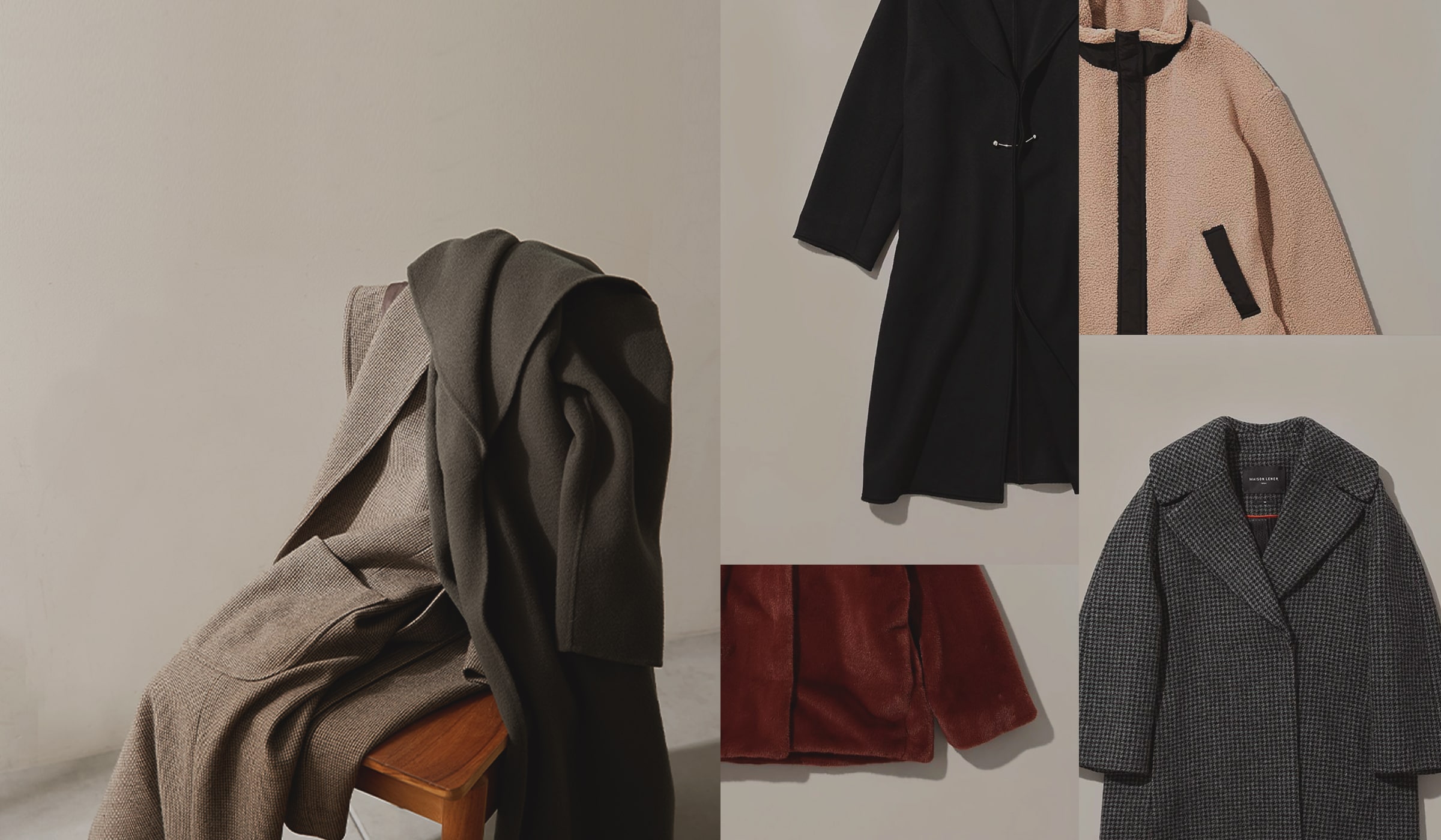 【MAISON LENER】メゾン　ルネール♡Pコート(M）ウール・カシミア混紡 OUTER WEAR 長く愛用できるコート【オトナルーム】｜パル公式通販