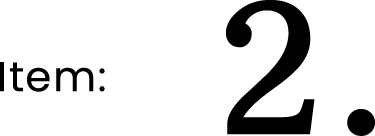 Item: 1.