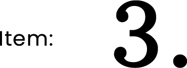 Item: 3.
