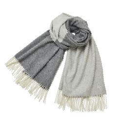 〈尾州産〉バイカラーストール