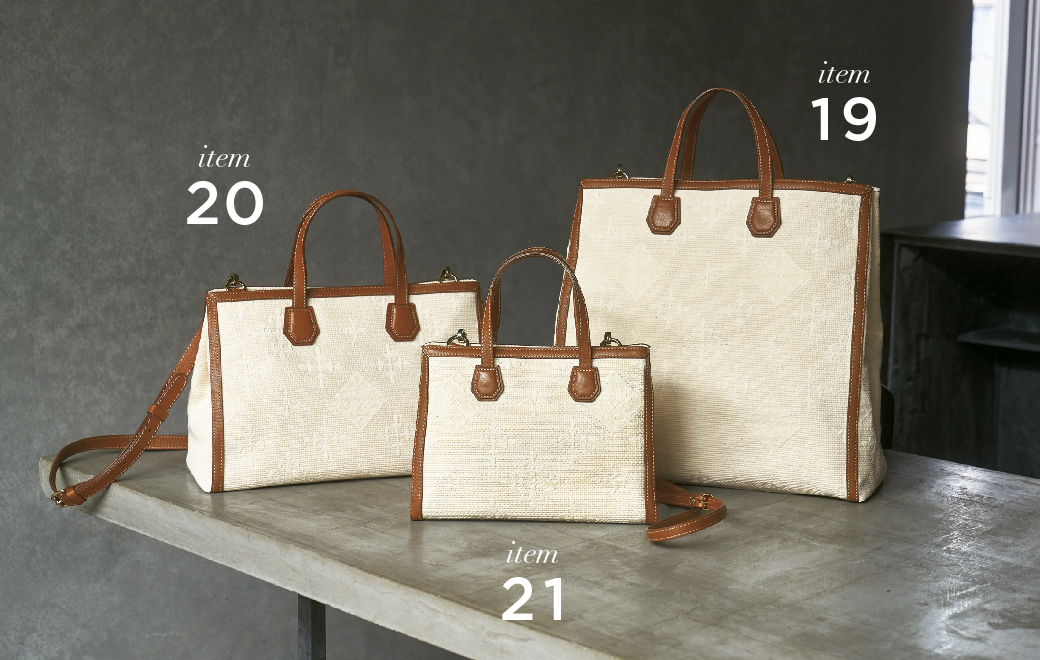 2wayトートバッグ L size〈SASHIKOジャガード〉 2wayトートバッグ M size〈SASHIKOジャガード〉 2wayトートバッグ S size〈SASHIKOジャガード〉