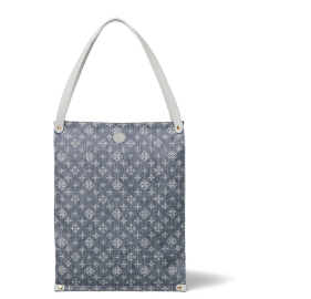 たためるトートバッグ⟨デニムプリント⟩