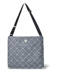 たためるショルダーバッグ⟨デニムプリント⟩