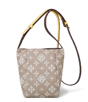 2バイカラーペンシルミニショルダーバッグ⟨コットンジャガード⟩