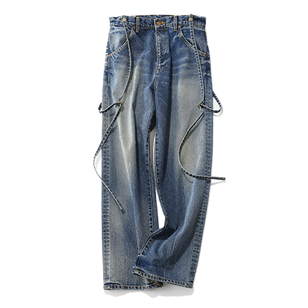 サスペンダーデニム